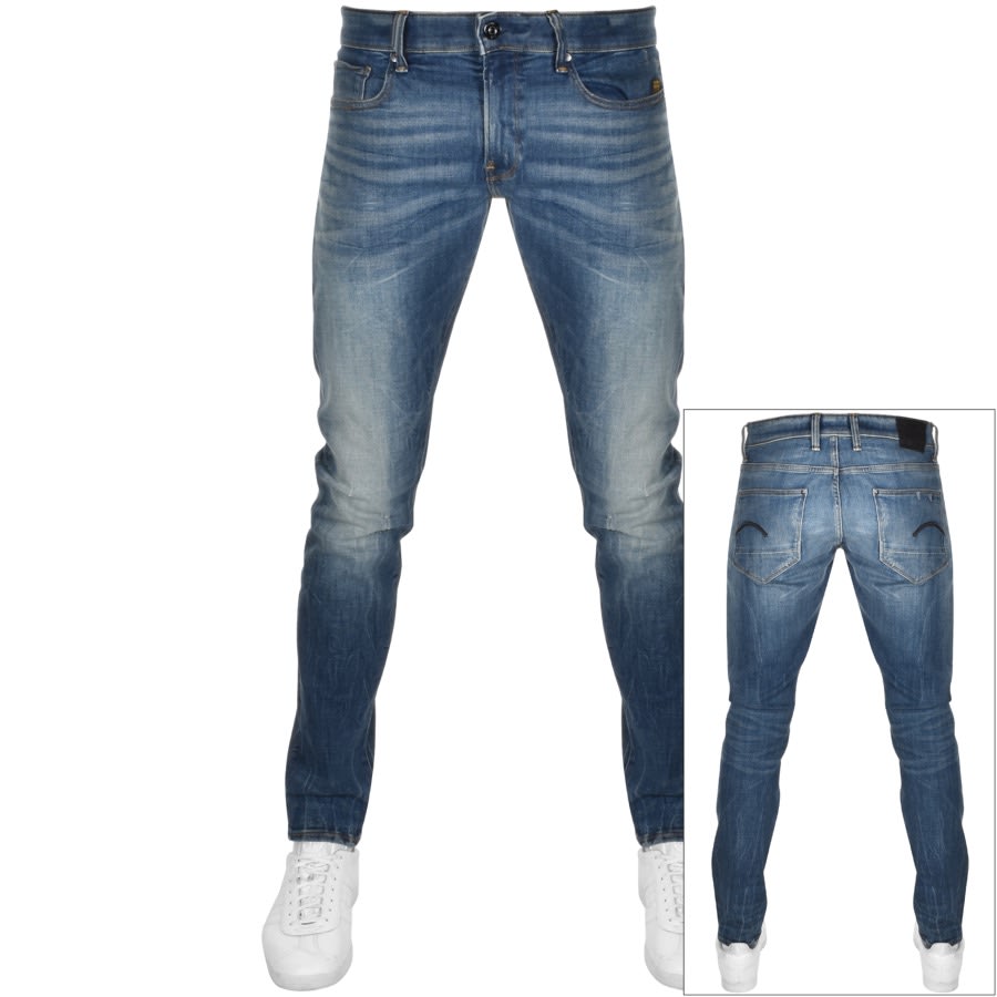 Alternative Image for ProductG Star Raw Revend Skinny Jeans Blue1